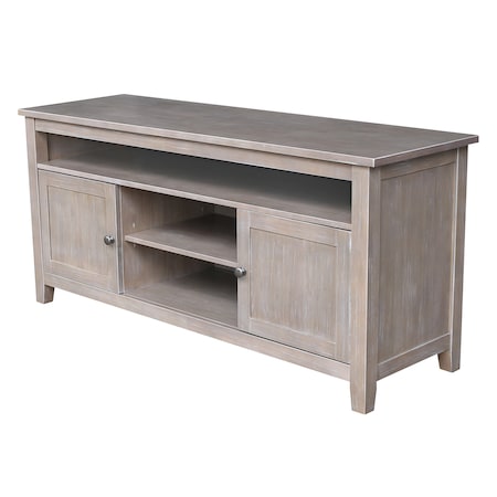 International Concepts Entertainment / TV Stand with 2 Doors, Washed Gray Taupe TV09-51